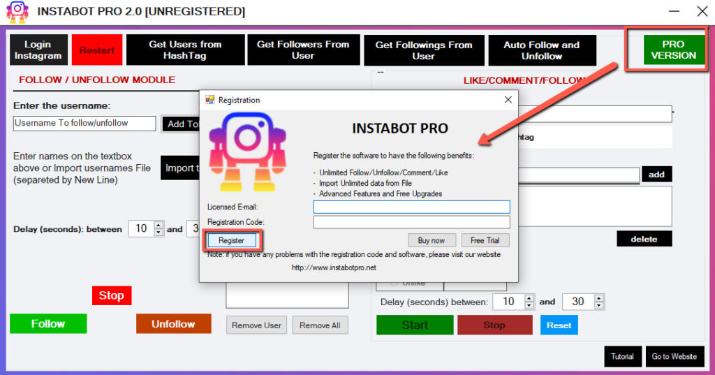InstaBot Pro Full Version InstaBot Pro Full Version
