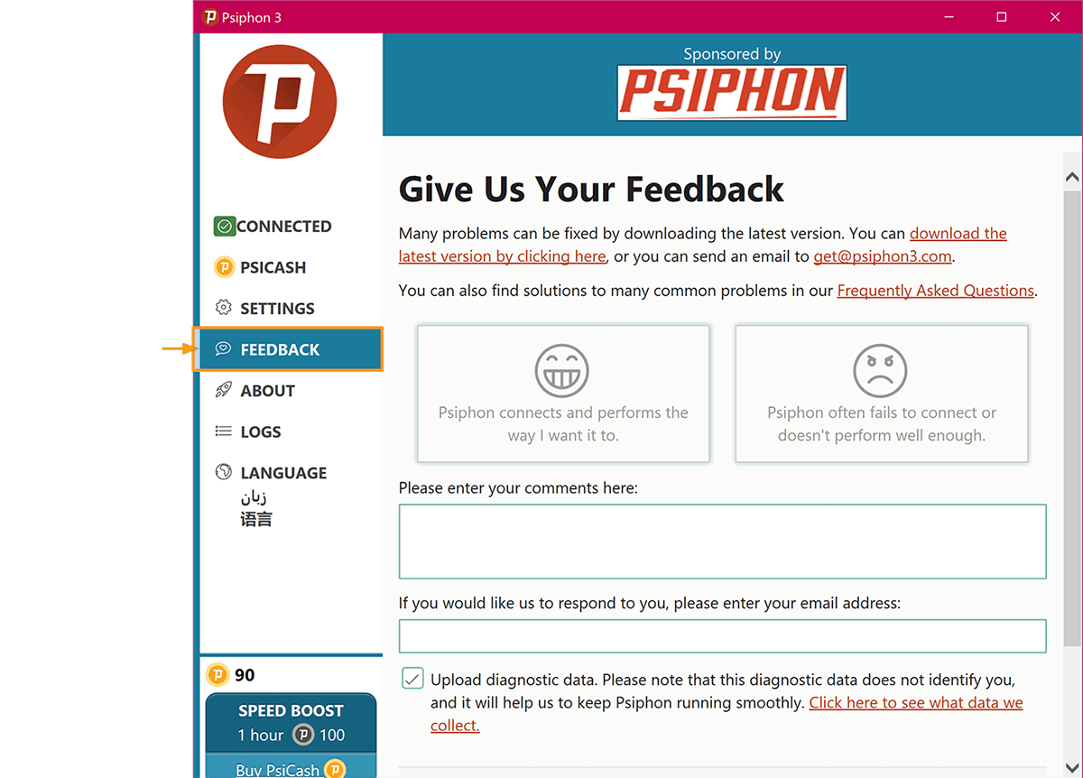 Psiphon Desktop Psiphon Desktop