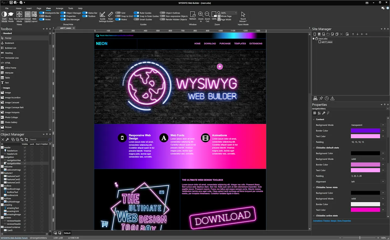 WYSIWYG Web Builder Full Version